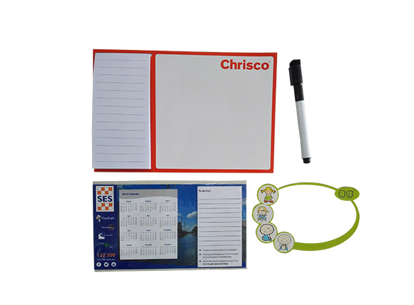 Erasable magnetic white board